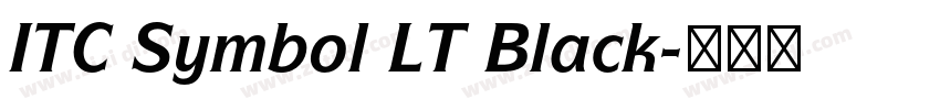 ITC Symbol LT Black字体转换